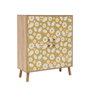 Hanah Home Multilüx Posy Armario Multiusos Sonomo, Amarillo y Blanco